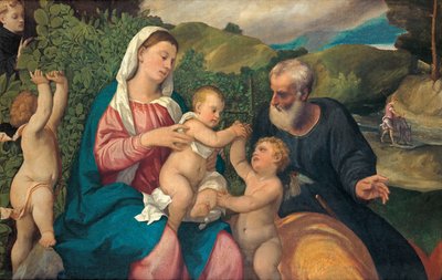 Riposo durante la fuga in Egitto da Bonifazio Veronese